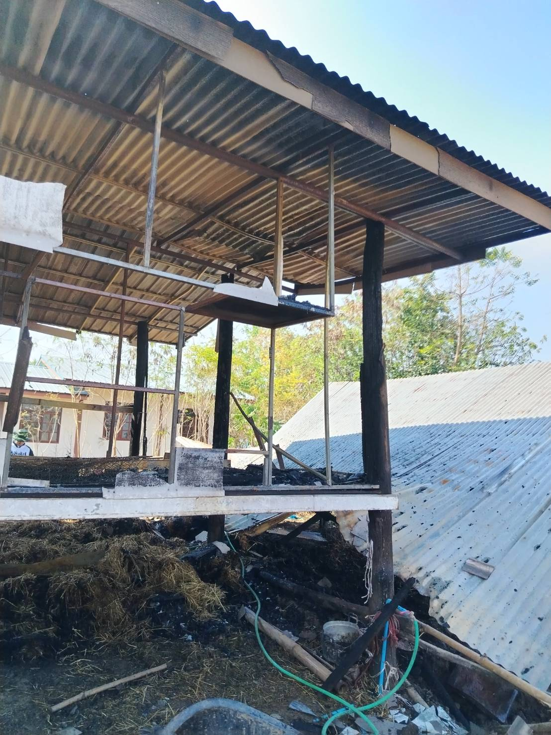 ลงพื้นที่สำรวจความเสียหายจากเหตุเพลิงไหม้