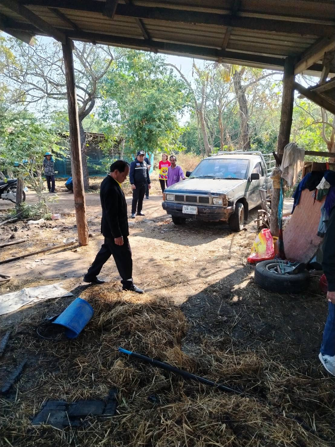 ลงพื้นที่สำรวจความเสียหายจากเหตุเพลิงไหม้