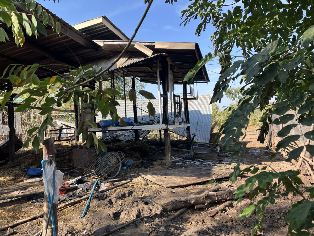 ลงพื้นที่สำรวจความเสียหายจากเหตุเพลิงไหม้