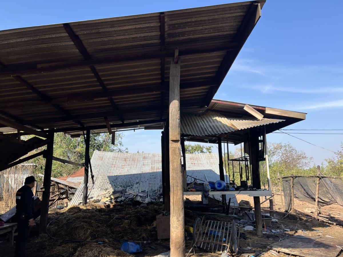 ลงพื้นที่สำรวจความเสียหายจากเหตุเพลิงไหม้