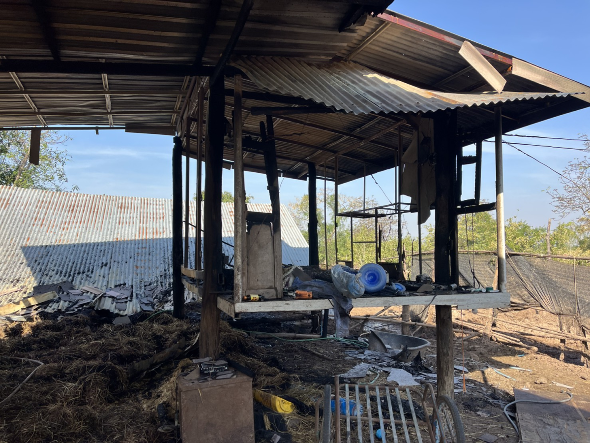 ลงพื้นที่สำรวจความเสียหายจากเหตุเพลิงไหม้