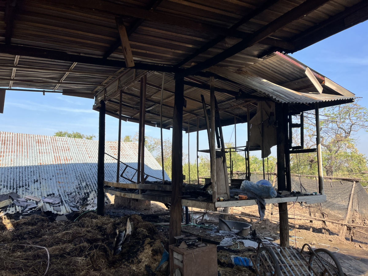 ลงพื้นที่สำรวจความเสียหายจากเหตุเพลิงไหม้