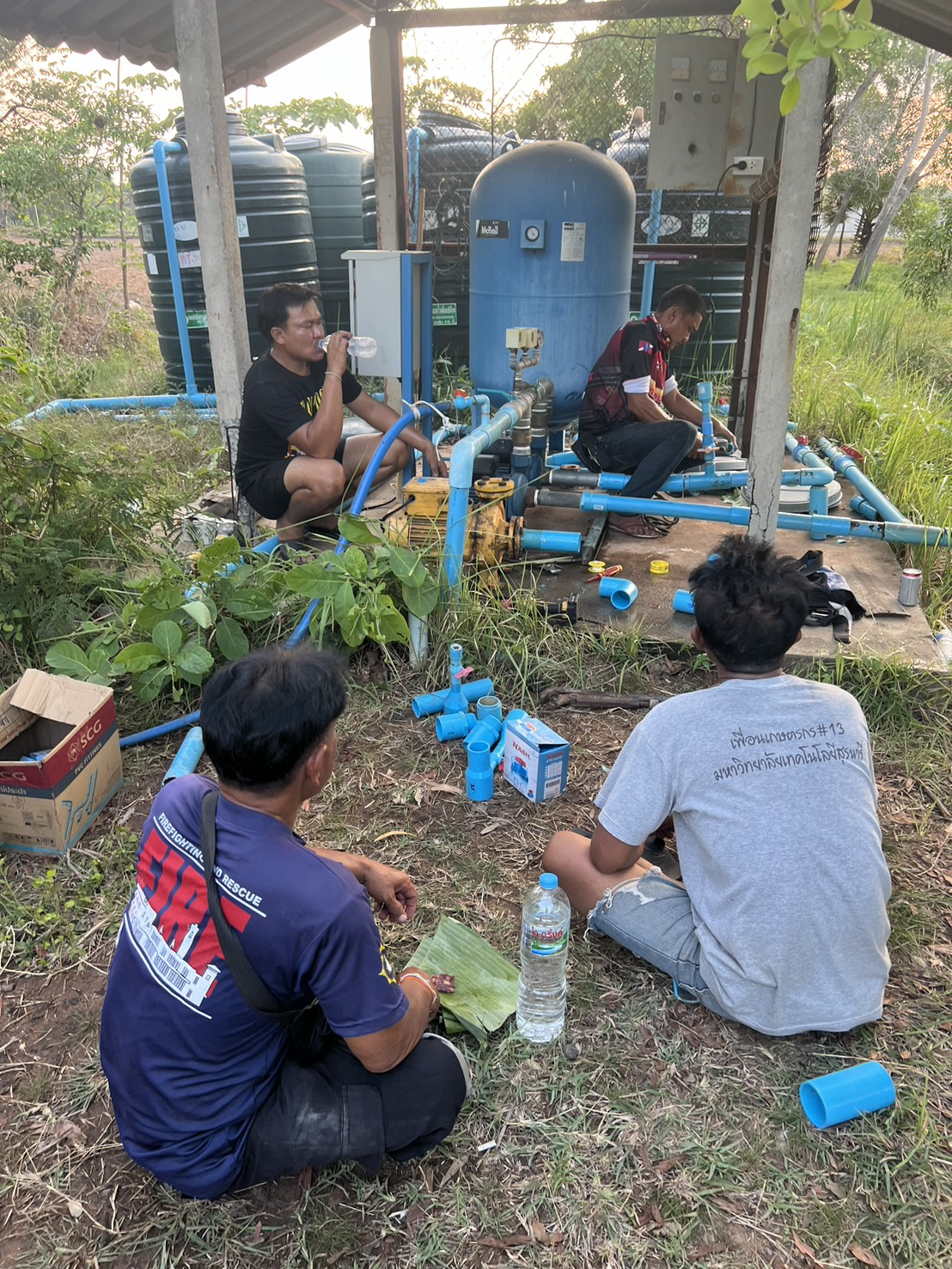 ดำเนินการแก้ไขปัญหาระบบประปาขัดข้อง ที่ประปาหนองสะแก ม.5 และประปาหนองหลักร้อย ม.8