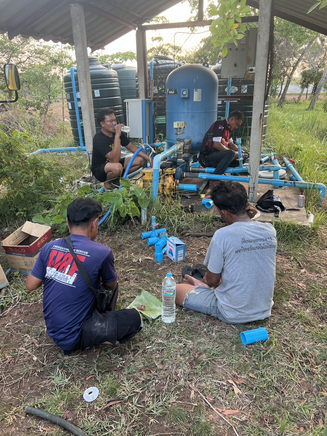 ดำเนินการแก้ไขปัญหาระบบประปาขัดข้อง ที่ประปาหนองสะแก ม.5 และประปาหนองหลักร้อย ม.8