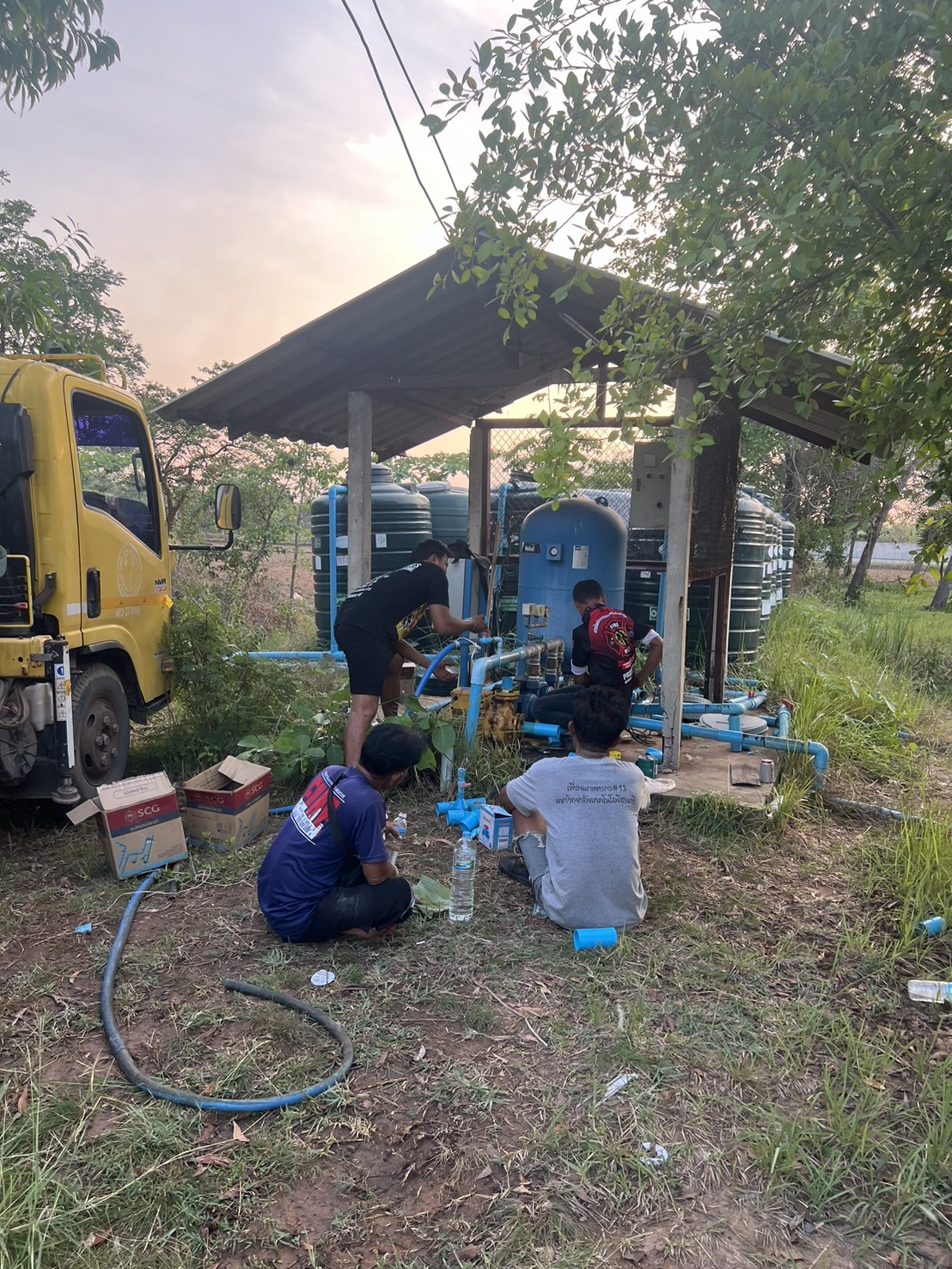 ดำเนินการแก้ไขปัญหาระบบประปาขัดข้อง ที่ประปาหนองสะแก ม.5 และประปาหนองหลักร้อย ม.8