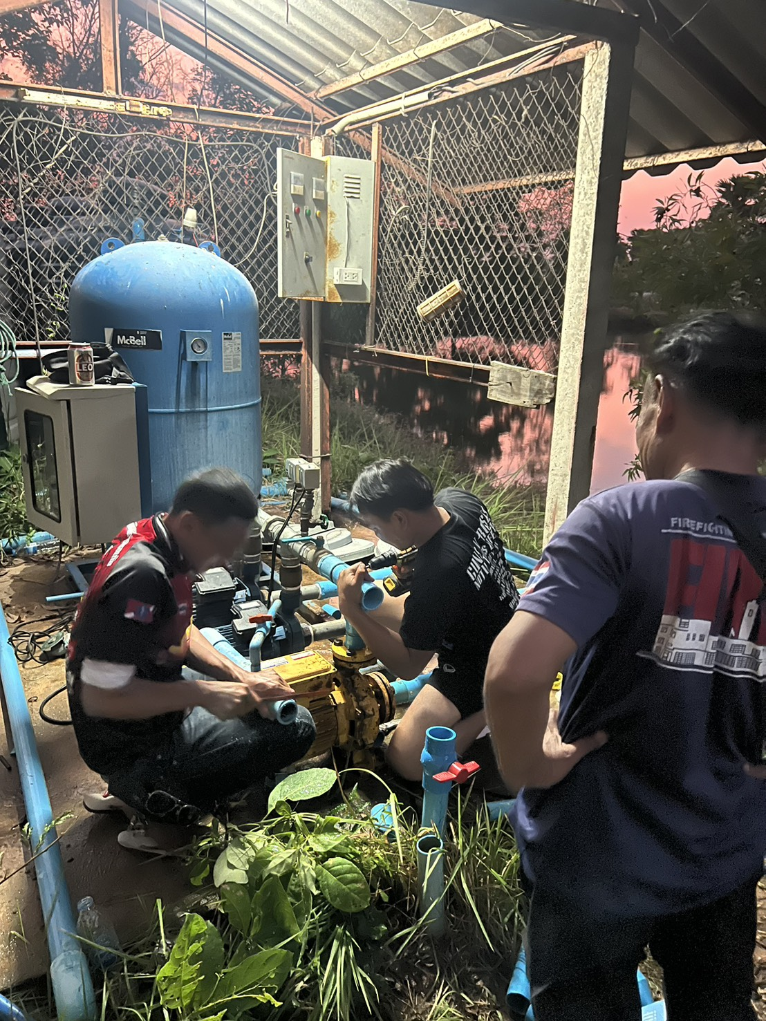 ดำเนินการแก้ไขปัญหาระบบประปาขัดข้อง ที่ประปาหนองสะแก ม.5 และประปาหนองหลักร้อย ม.8