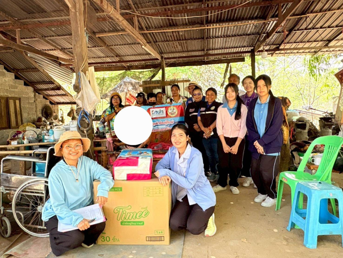 ลงพื้นที่มอบผ้าอ้อมในโครงการสนับสนุนผ้าอ้อมผู้ใหญ่/แผ่นรองซับการขับถ่าย ประจำปีงบประมาณ พ.ศ. 2569